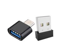 ALCXAZS Dispositif de déplacement de Souris Plug and Play, maintient l'ordinateur Actif, USB vers Type C OTG, clic continu simulant Un Mouvement, Assistance au clic Souris.