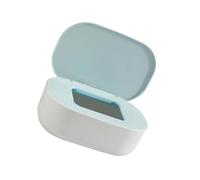 ALCXAZS Distributeur de Masques de comptoir de Bureau Compact, boîte de Rangement avec Couvercle, Porte-mouchoirs Efficace, Bleu, 21x14x7.8 cm