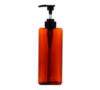 ALCXAZS Distributeur de savon liquide sophistiqué avec pompe et flacon rechargeable élégant. Accessoires de salle de bain et de cuisine. Prise en main confortable et durable, 800 ml orange