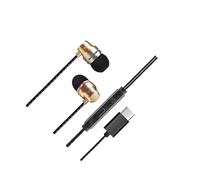 ALCXAZS Écouteurs intra-auriculaires avec contrôle du volume, son HiFi dynamique et compatibilité USB-C. Casque audio numérique 24 bits/192 kHz avec microphone intégré. Idéal pour le sport et les jeux