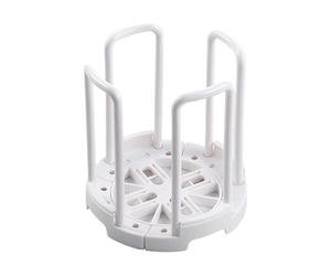 ALCXAZS Égouttoir de cuisine, porte-gobelets simple et élégant, présentoir en plastique, convient Pour aux récipients de 11,5 à 16,5 cm de diamètre, Blanc, 14.*14.*15CM