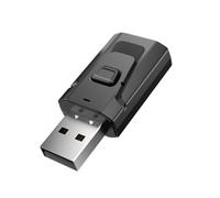 ALCXAZS Émetteur-récepteur Audio 4 en 1 Adaptateur sans Fil USB 100Mbps 2.4MHz Fonction d'appel Réduction du Bruit pour Ordinateur de Voiture