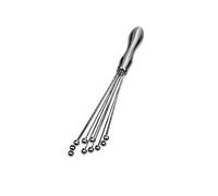 ALCXAZS Ensemble Fouet et Batteur à œufs en Acier Inoxydable avec poignée Ronde multifonctionnelle, antirouille et antirouille, Style D