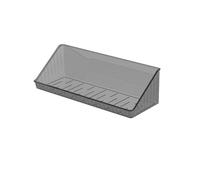 ALCXAZS Étagères de Douche murales en Plastique, Fixation par perçage, Robustes et supportant Une Charge Importante. Étagère Ouverte et Support de Douche en Acrylique, Gris