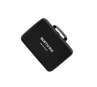 ALCXAZS Étui pour mini aspirateur protégeant l'aspirateur et permettant de les accessoires numériques essentiels, comme un organiseur d'aspirateur. Étui de rangement portable, Noir, 22 x 18 x 7 cm