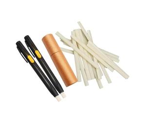 ALCXAZS Feutre à craie pour tailleur : outil indispensable pour un marquage précis des tissus en couture et bricolage. Feutre à craie pour tissu, marquage, Noir, 2 stylos avec 20 recharges