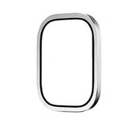 ALCXAZS Film de Anti- pour montres de 49mm, 2 pièces, verre lisse et soyeux, Durable, cadre en alliage titane, Film trempé, Argent