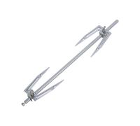 ALCXAZS Fourchette à Poulet rotative Optimal Cooking Tools de 28 cm en Acier Inoxydable pour préparer de délicieux Poissons et viandes grillés. Fourchette à Poulet rôti pour grillades et friteuses