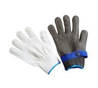 ALCXAZS Gants de sécurité universels simples Plus mitaines de travail poignée d'anneau en acier PE avec charpentier réparation boucle en métal