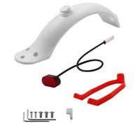 ALCXAZS Garde-Boue arrière pour Scooter électrique avec Crochet Pliable, plaques de et arrière élégantes et Pratiques en ABS, tapez+2