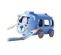 ALCXAZS Gourde avec paille pour enfants, filles et garçons, style kawaii, avec sangle pour une hydratation agréable. Gourde avec paille intégrée, Bleu, 9.9 x .6 x 17.7 cm