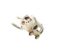 ALCXAZS Gourde avec paille pour enfants, filles et garçons, style kawaii, avec sangle pour une hydratation agréable. Gourde avec paille intégrée, Blanc, 9.9 x .6 x 17.7 cm