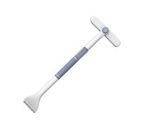 ALCXAZS Grattoir de fenêtre à dégivrage, Outil de déneigement et Glace en Toute sécurité, grattoir à Neige avec Brosse, Accessoires d'hiver Extensibles pour Voiture, Blanc