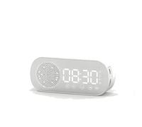 ALCXAZS Haut-Parleur Bluetooth Compact et Fonction d'alarme Radio-réveil pour Divoom Times pour Les Modes de Vie occupés à la Maison, Nouveau Produit Z7 [Blanc Flocon de Neige]