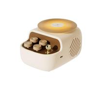 ALCXAZS Haut-Parleur Bluetooth Portable à Haut Volume avec diffuseur d'arômes pour activités de Plein air, Haut-Parleur Bluetooth ABS, Blanc