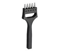 ALCXAZS Haute vitesse en acier cuir trou poinçon 5 dents remplacement professionnel bricolage maroquinerie outil de poinçonnage accessoires, 1.5 mm