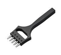 ALCXAZS Haute vitesse en acier cuir trou poinçon 5 dents remplacement professionnel bricolage maroquinerie outil de poinçonnage accessoires, 2.0 mm