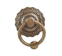 ALCXAZS Heurtoir de porte d'entrée élégant, poignée décorative unique en laiton massif antique, installation facile pour patios et jardins, poignée de porte pour meubles,