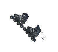 ALCXAZS Hommes réglables Patins à Roues alignées Adulte Fitness Skate Enfants Patins à roulettes Flash Chaussures de Patinage pour garçons débutants, Noir/M