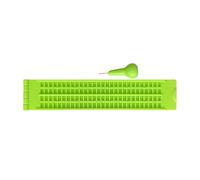 ALCXAZS Imprimante Braille Durable à 4 lignes, pour la pratique de l'écriture, tableau Braille facile à écrire, machine écrire Portable 4 lignes, vert