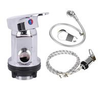 ALCXAZS Interrupteur à levier unique chaud/froid pour robinet de salon de coiffure, robinet à effet chromé en alliage Zinc, mitigeur chaud et froid universel