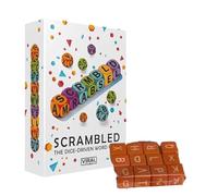 ALCXAZS Jeu de dés brouillés (12/36/60 pièces) : Un Jeu de Mots passionnant et chaotique, idéal pour Les Enfants et Les Joueurs multijoueurs, 12 pièces