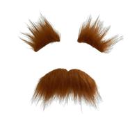 ALCXAZS Kit Complet de Faux Sourcils et Barbe : Un déguisement Attrayant Qui ne passera Pas inaperçu Lors des Festivals. Accessoires de Cosplay Originaux : Faux Sourcils,