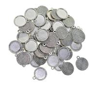ALCXAZS Kit de fournitures pour la création de bijoux en alliage zinc : fermoirs, apprêts et accessoires durables et résistants pour la fabrication bijoux uniques. Fermoirs argentés pour colliers.