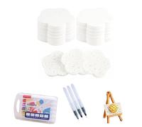 ALCXAZS Kit de peinture texturée en mousse magique, d'œuvre de peinture 3D en mousse éponge avec activation magique l'eau, B