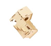 ALCXAZS Labyrinthe pour Hamsters, Aire de Jeux avec Structure en Bois Robuste pour assurant Confort et sécurité pour aux Petits Animaux. Château pour Chinchillas et cochons d'Inde. Plateforme de