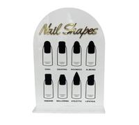 ALCXAZS Le compagnon de tableau d'affichage d'art d'ongle pour les artistes d'ongles montre des conceptions uniques sous différents angles, le tableau d'affichage d'art en, Style A