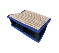 ALCXAZS Le Manchon d'entraînement est Un Jeu interactif comme Le à la Corde Une récompense Pendant l'entraînement. Coussin à mâcher en Jute, Manchons, Bleu, 35 x 25 x 13 cm