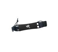 ALCXAZS Leash de Genou pour Longboard, Corde de Surf Droite, élastique et Souple, en néoprène Haute densité, Confortable et sécurisée, avec Sangle Jambe réglable, Noir, Diamètre 9 Pouces