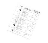 ALCXAZS Livre de pratique des cils Tableau de cartographie des cils Réutilisable PVC Accessoire formation étanche pour débutants Extension artistes Livre d'exercices formation pour, blanc