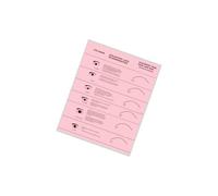 ALCXAZS Livre de pratique des cils Tableau de cartographie des cils Réutilisable PVC Accessoire formation étanche pour débutants Extension artistes Livre d'exercices formation pour, rose