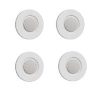 ALCXAZS Lot de 4 supports muraux pour télécommandes, organiseurs de télécommandes pratiques et bien rangés en ABS pour téléviseurs connectés, 4 pièces