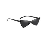 ALCXAZS Lunettes de Soleil œil de Chat, Verres teintés, sans Monture, UV400, Grises, Style Triangle