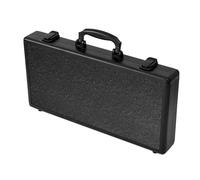 ALCXAZS Mallette de Transport en Aluminium avec Rembourrage Interne en EVA, boîte à Outils légère et Portable, Organisateur pour Usage Personnel et Professionnel, bac de, Noir, 44 x 22 x 6.4 cm