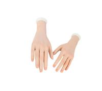 ALCXAZS Mannequin multifonctionnel en acrylique souple et flexible pour la pratique du nail art et la création de bijoux. Modèle de main féminine réaliste.