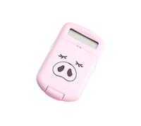 ALCXAZS Mini Calculatrice à Pile Bouton Fine, innovante et Polyvalente, Pratique pour Les Amateurs de mathématiques, ABS Efficace et précise, Rose