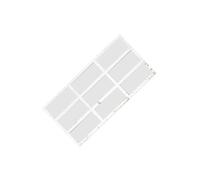 ALCXAZS Miroir mural imitation fenêtre charmante, complément idéal pour une décoration intérieure unique, éléments décoratifs rustiques pour les espaces de vie, imitation, Blanc, 22 x 44 cm