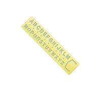 ALCXAZS Modèles de dessin de lettres et chiffres, signet, libérez la créativité dans les projets bricolage, en métal, taille appropriée Unique