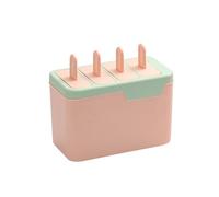 ALCXAZS Moule à crème glacée 4 fentes Silicone Dessert fait à la main maison glaçage Cube chocolat faisant moule lavable congélateur fabricant, Rose Vert