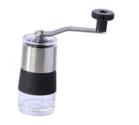 ALCXAZS Moulin à café manuel à manivelle avec réglage ajustable, moulin grains de café portable pour une expérience fraîche. 12 réglages ajustables. Outil de cuisine idéal pour les amateurs, Argent