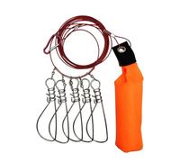 ALCXAZS Mousqueton en Acier Inoxydable Live Fish Lock avec Flotteur, pour Conserver Le Poisson Frais dans l'eau. Support de pêche Haute résistance pour Une Utilisation en extérieur. Mousqueton Haute