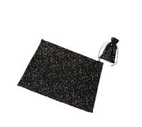 ALCXAZS Nappe écologique pour Jeu de Cartes de Tarot, Luxueuse et Facile à Laver, variété Velours Corail résistant à l'eau, Noir A, Ciel étoilé