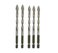 ALCXAZS Nouveau jeu de forets excentriques en dents de scie à quatre cannelures pour les amateurs bricolage foret excentrique dentelé à quatre tranchants