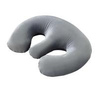 ALCXAZS Oreiller de poitrine en mousse à mémoire de forme, portable, pour salon beauté, soutien du sein, léger pour un massage facile, fournitures traversin pour la, Gris, 26 cm x 26.5 cm x 10