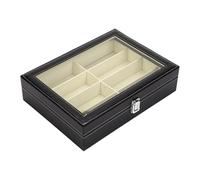 ALCXAZS Organisateur de lunettes de soleil, support lunettes avec couvercle, fabriqué avec un savoir-faire qualité supérieure avec du velours luxueux pour une décoration élégante, rangement