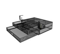 ALCXAZS Organiseur de Bureau Suspendu à tiroirs coulissants, Accessoire Facile à Installer, optimise Le Rangement de Votre Bureau. Organiseur sous tiroir 4 Compartiments pour Un Rangement organisé.
